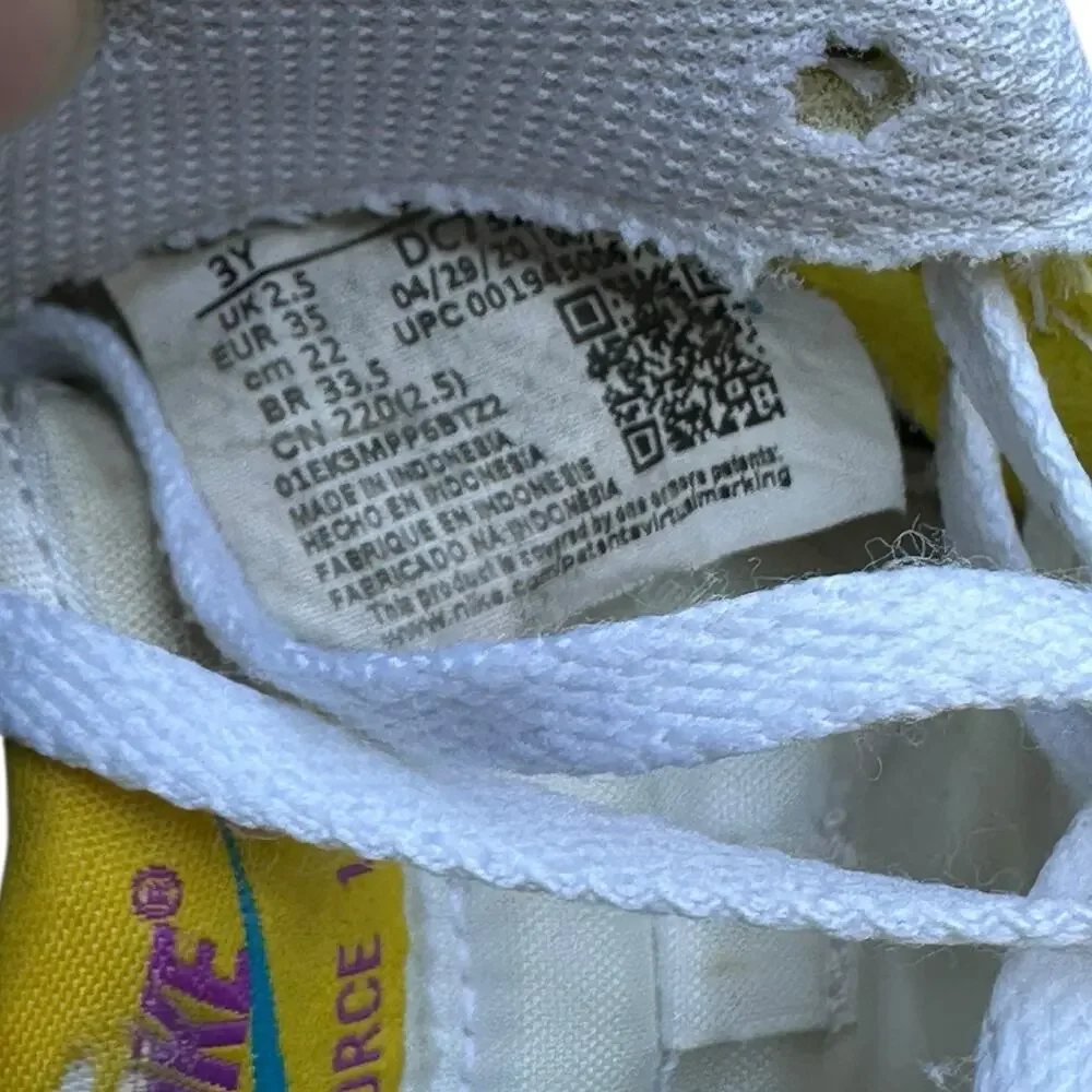 Nike Air Force 1 LV8 1 (GS) Peace Love & Basketball Youth Size 3Y DC7321-700